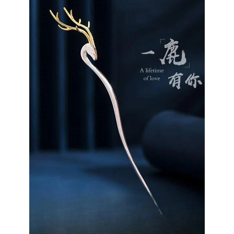 New Antlers Hairpin Female Design Fashion Exquisite Wild Hair Accessories  Christmas Day Headdress Simple Hair Pins For Women