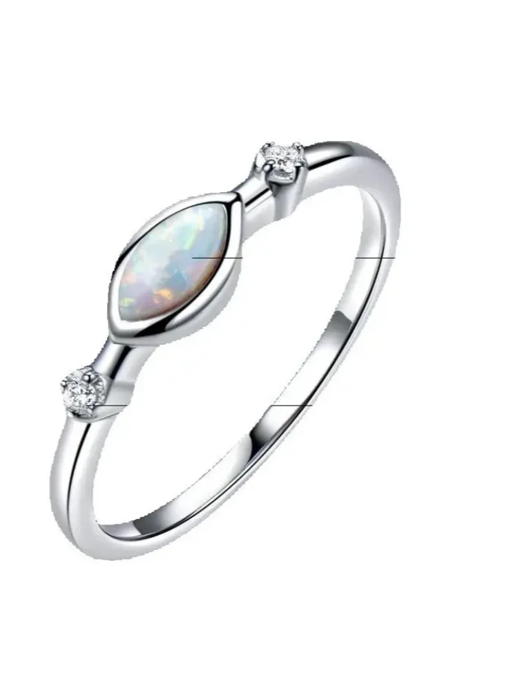 3*6mm Ring Opal Rings Silver 925 Ring for Women Fashion Jewelry