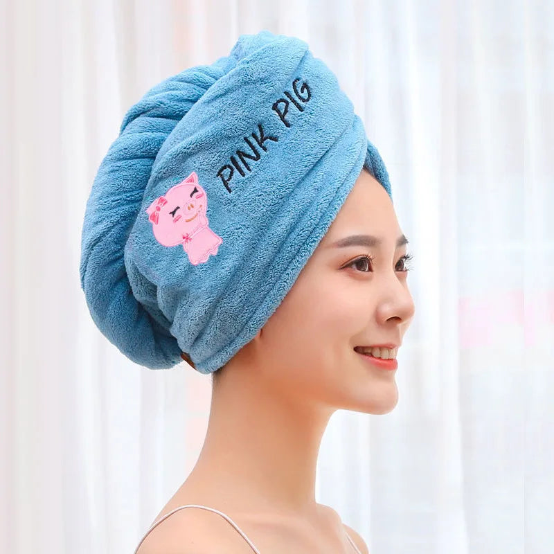 Women Microfiber Towel Hair Towel Bath Towels for Adults Home Terry Towels Bathroom Serviette De Douche Turban for Drying Hair