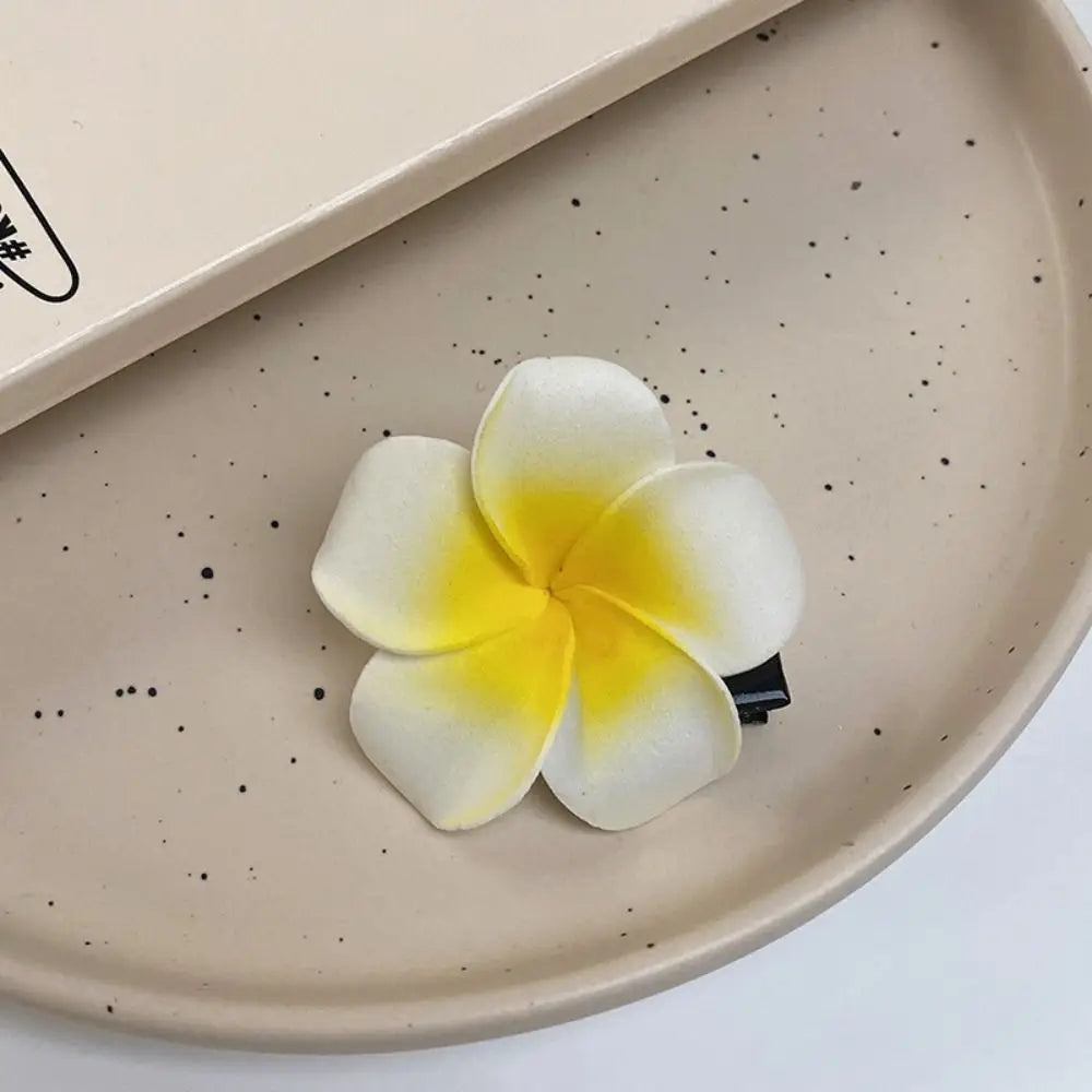 Korean Style Simulation Flower Hair Clip Bohemian Style Seaside Vacation Headwear Flower Hairpin Female Hair Accessories