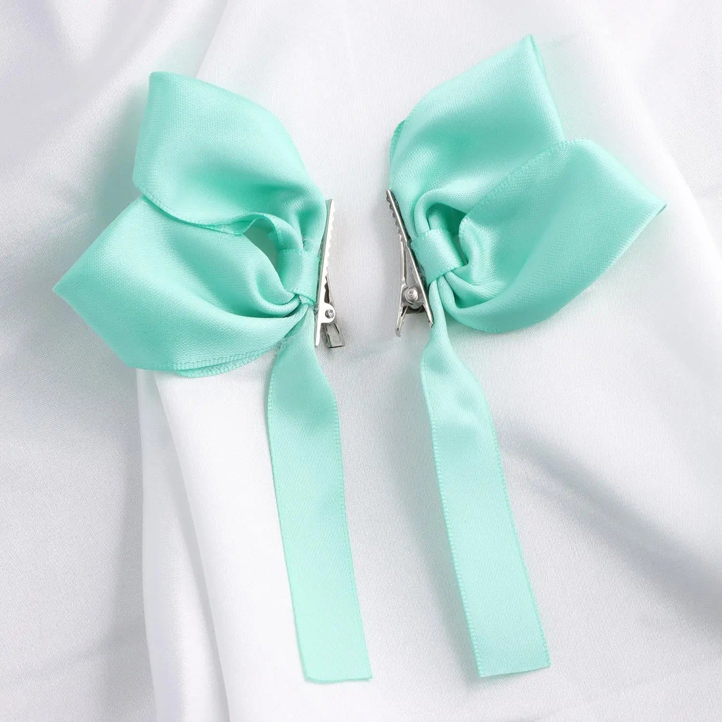 Cute Bowknot Hair Clips Fashion Sweet Hair Accessories Side Clip Headdress Headwear Ribbon Hair Bows Clips Hairpin Girls