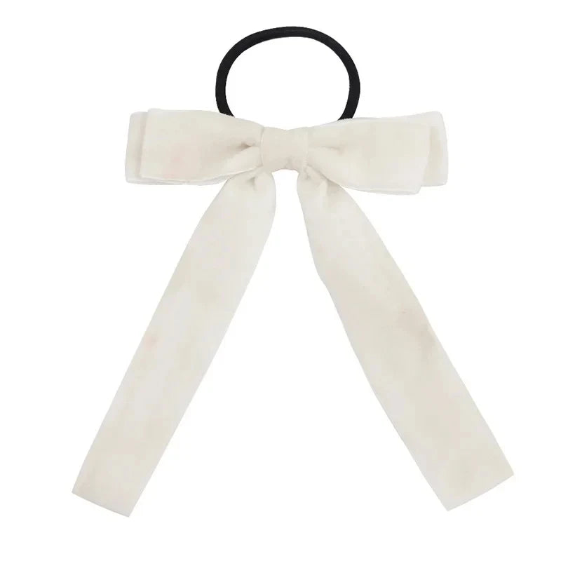 1Pcs Cute Bows Hair Ties For Girls Elastic Kids Hair Bands Holders Shine Headwear Girl Hair Accessories Scrunchie Ornaments Gift