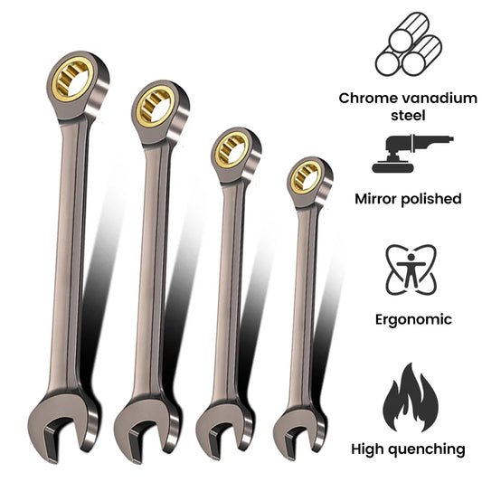 Universal Torx Wrench Adjustable Torque 7-12mm Ratchet Spanner Two-way Fast Plum Ratchet for Bicycle Motorcycle Car Repail Tool