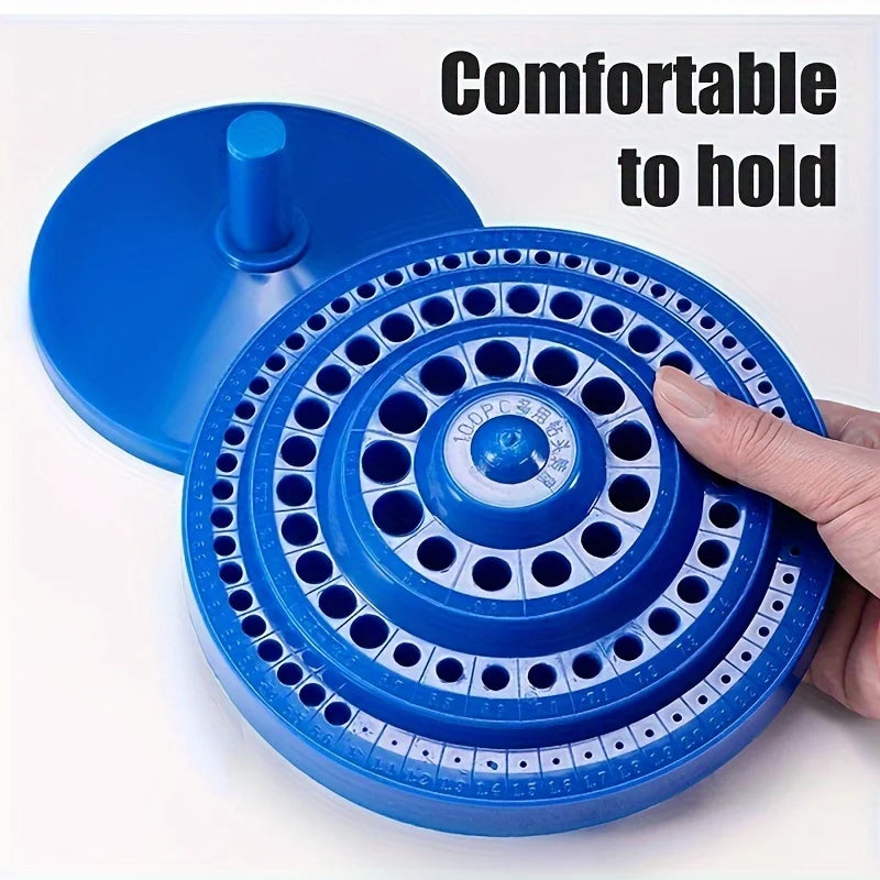 Rotary Tool Bit Holder, ⚡🎗️(Drill Bench Tool Holes Screwdriver Bit Holder) Drill Head Storage Case❤️💝