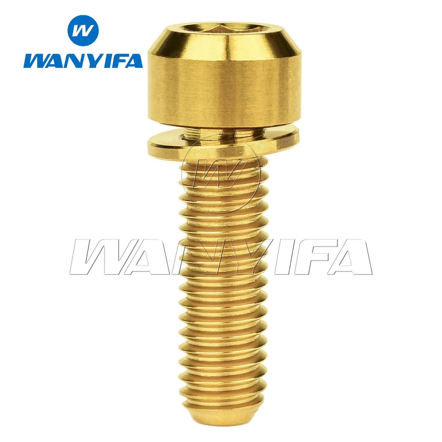 Titanium Bolt M6x16/18/20/25/30/35mm Allen Hex Screws with Washer for Bicycle Disc Brake Upgrade V brake Hub Fixed