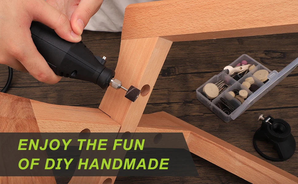 Rotary Tool Kit, Equipped With Flex Shaft And Multifunctional Chuck, 43 Accessories! ✨