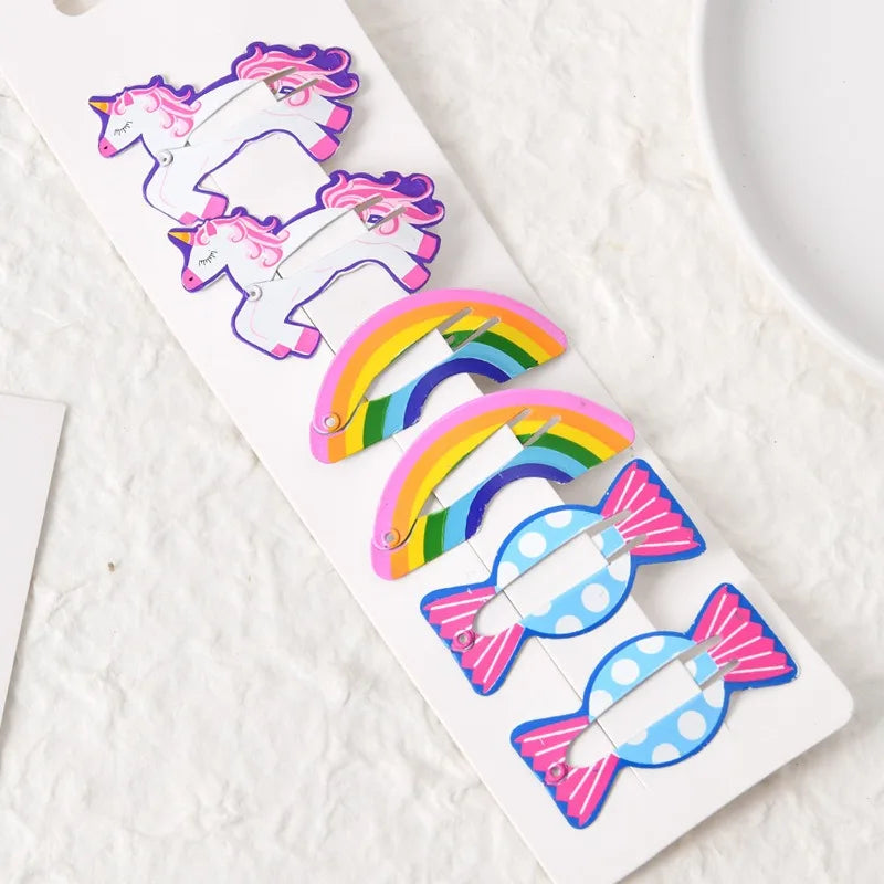 Cute Cartoon Fruit Hairpins Set Children Baby Girls Kid Kawaii Hair Clips Pin Barrettes Accessories Hairgrips Headdress Headwear
