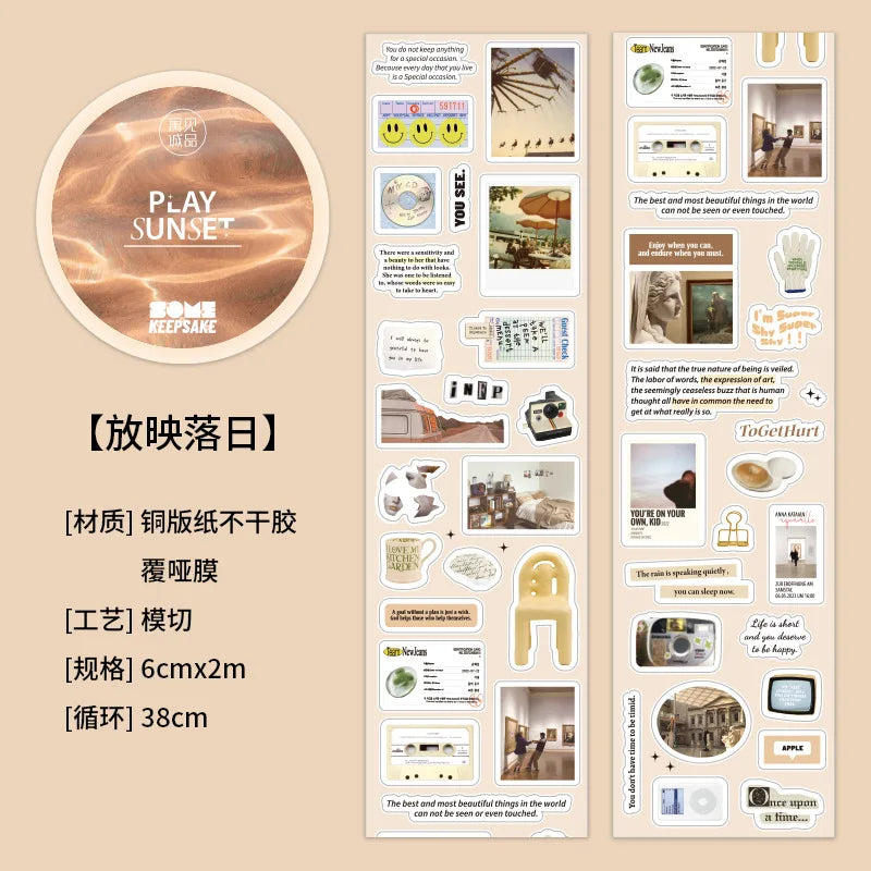 Washi Tape Set Korean Style Washi Tape Kawaii Aesthetic Decorative Adhesive Tape for Scrapbooking Journaling DIY Crafts Arts