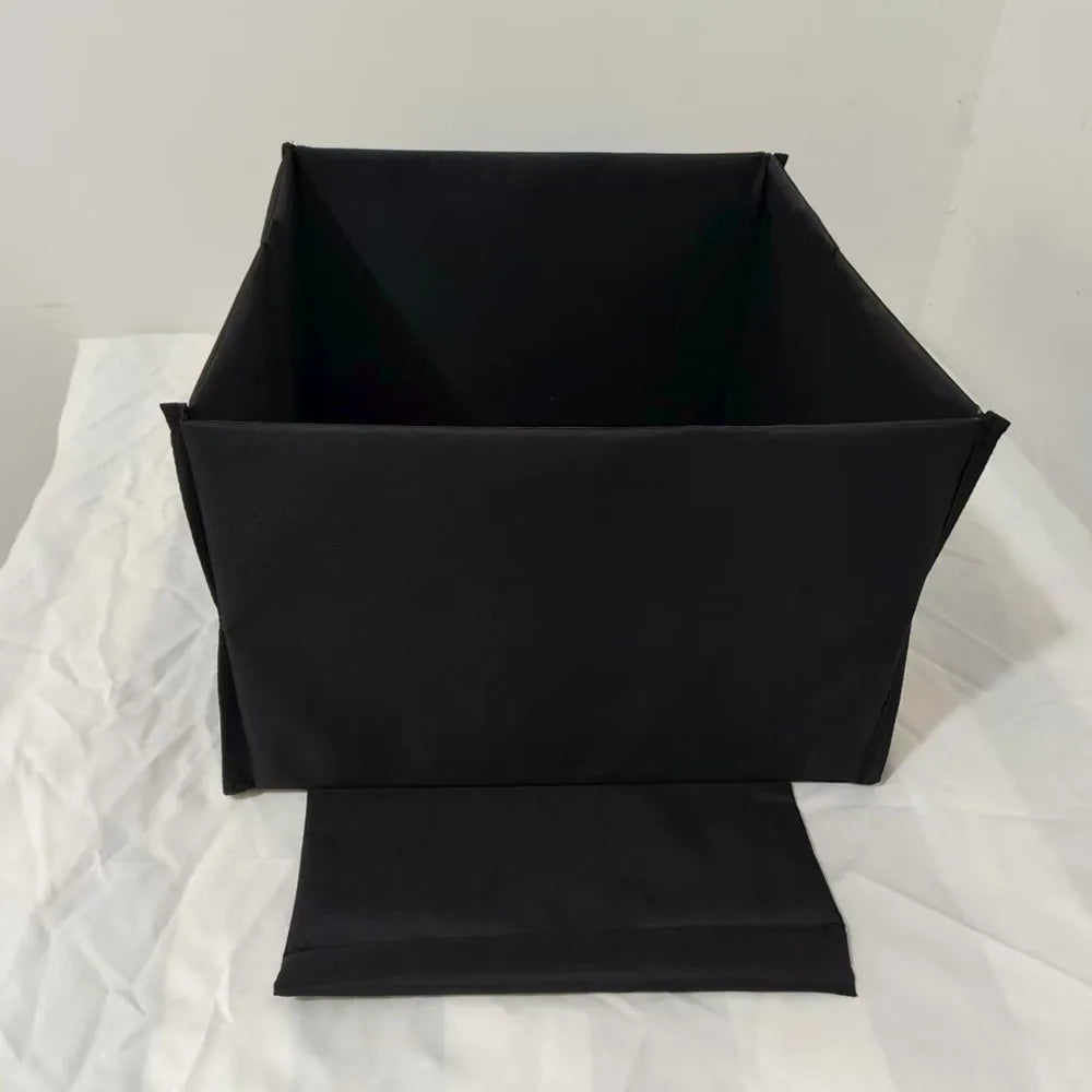 Car storage items with foldable design, combining storage and lumbar support functions