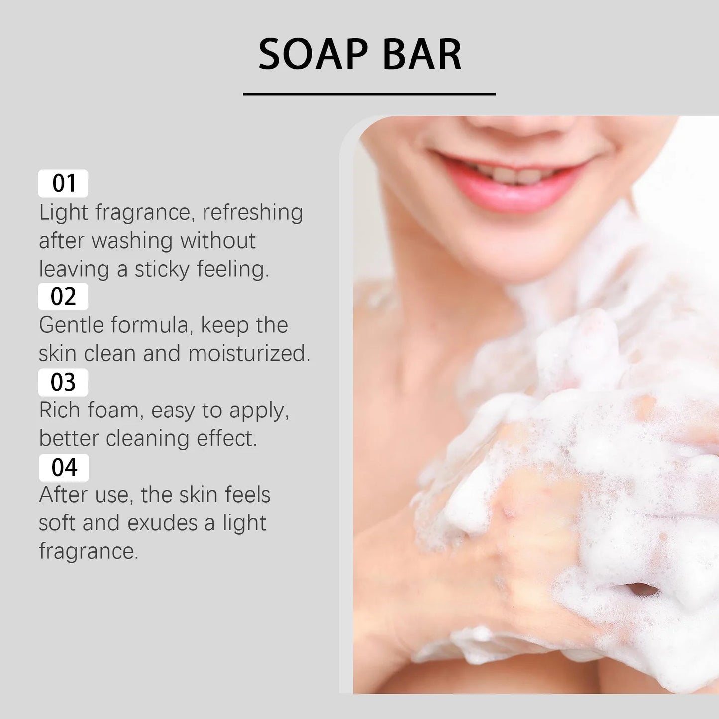 Persimmon Soap Bar Cleansing Deodorizing Remove Stains Rich Foam Lasting Fragrance Freshness Anti Sweat Odor Shower Bathing Soap