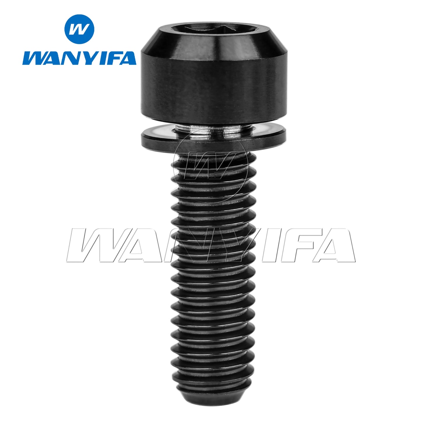 Titanium Bolt M6x16/18/20/25/30/35mm Allen Hex Screws with Washer for Bicycle Disc Brake Upgrade V brake Hub Fixed