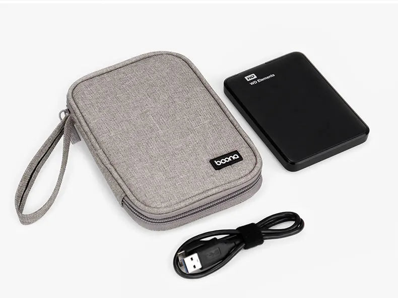 Travel Closet Organizer Case for Headphones Storage Bags Digital Portable Zipper Accessories Charger Data Cable USB Pouch