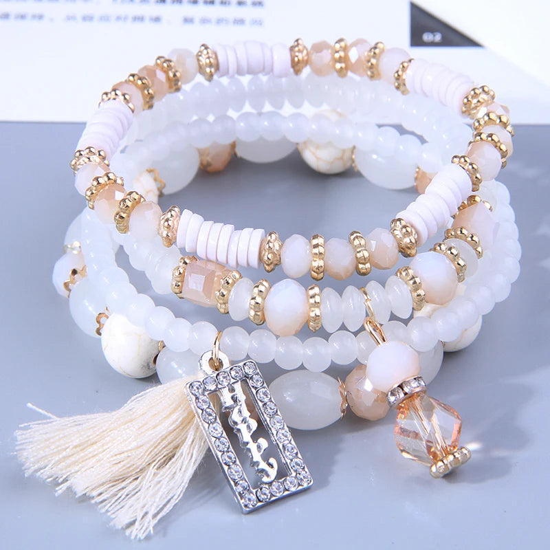 Trendying Products Boho Bracelets Woman Fashion 2023 Bracelets for Women Glasses Stone Bracelet Jewelry Christmas Gift