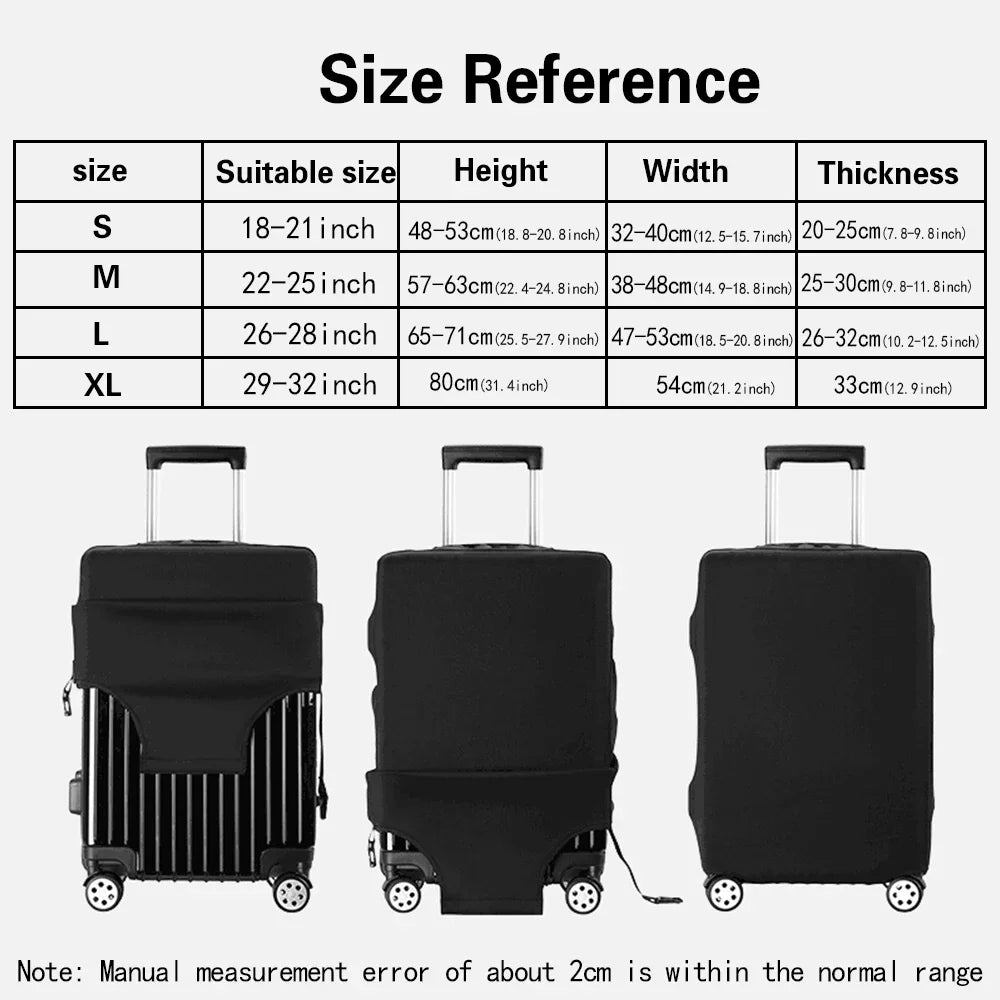 Travel Essentials Suitcase Case for 18-32 Inch Walls Print Trolley Protective Covers Holiday Traveling Accessories Luggage Cover