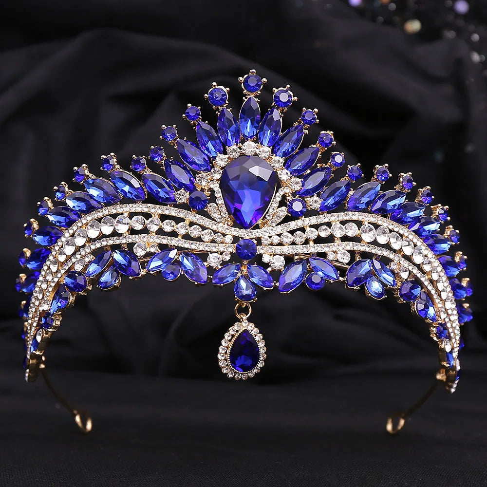 Luxury Wedding Crown for Bride Tiaras Rhinestone Hair Jewelry Gifts Crystal Hair Accessories Women Headband Bridal Headwear (Free Shipping) 💝🌹💖