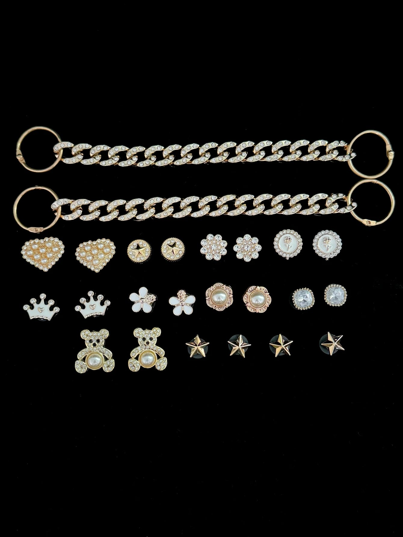 24 Sandals Accessories - easy to install detachable DIY accessories, the perfect gift for holiday parties and special occasions