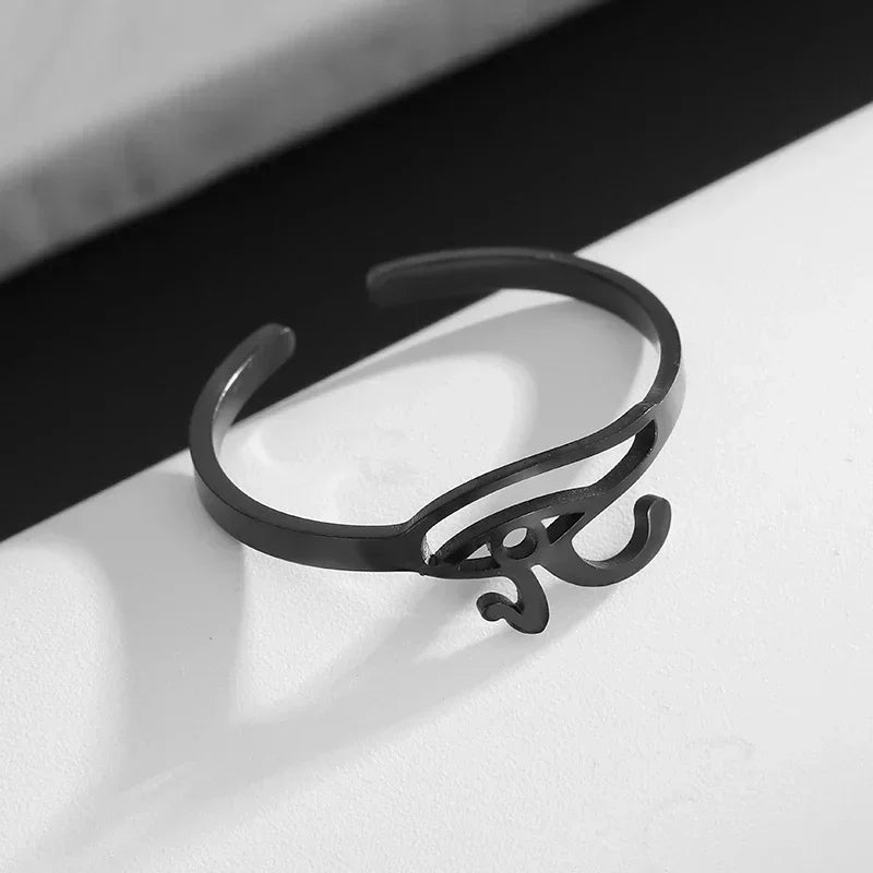 Stainless Steel Angel Wing Ring Open Adjustable Feather Ring for Men Women Couple Fashion Jewelry Anniversary Gift