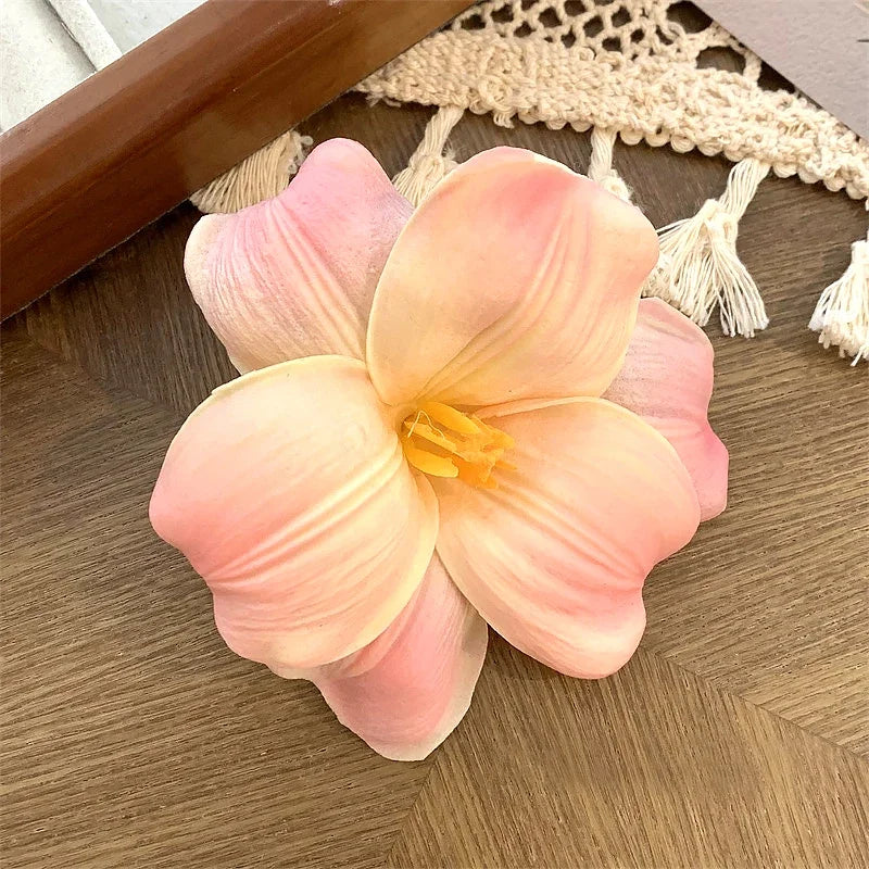 Artificial Flower Hairpins for Women Large Flower Hair Clip Bohemia Style Beach Hairpin Hawaiian Party Headwear Hair Accessories