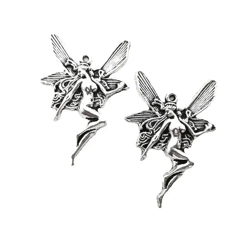 Fairy Wings Charms for Jewelry Making Angel Pendants Keychains Earrings Necklace DIY Handmade Accessories Wholesale 4 Pcs/lot