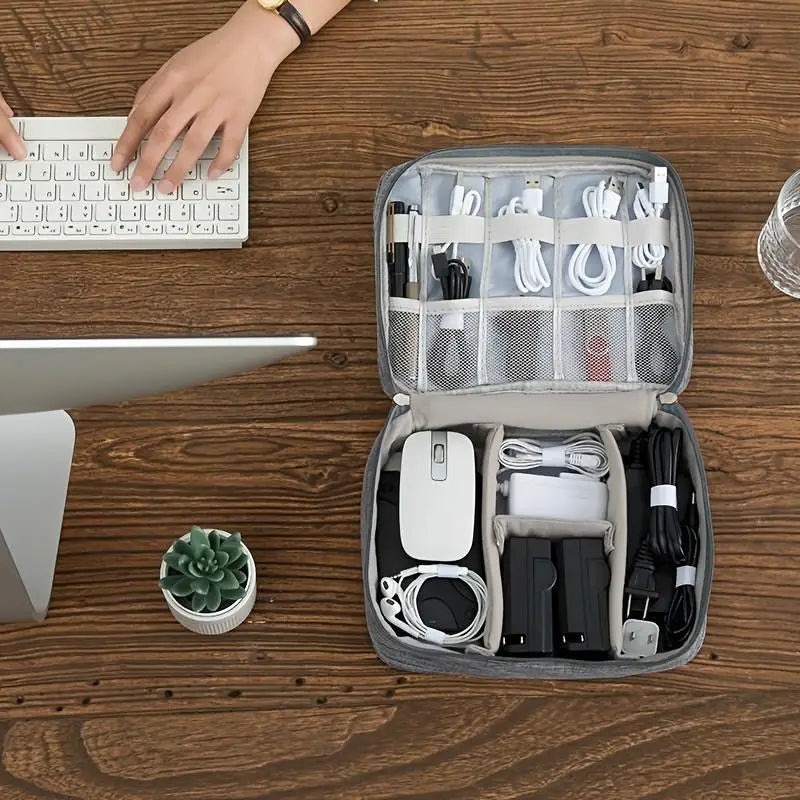 Cable Storage Bag Organizer Digital Electronic Organizer Portable USB Data Line Charger Plug Storage Bags Travel Cable Organizer