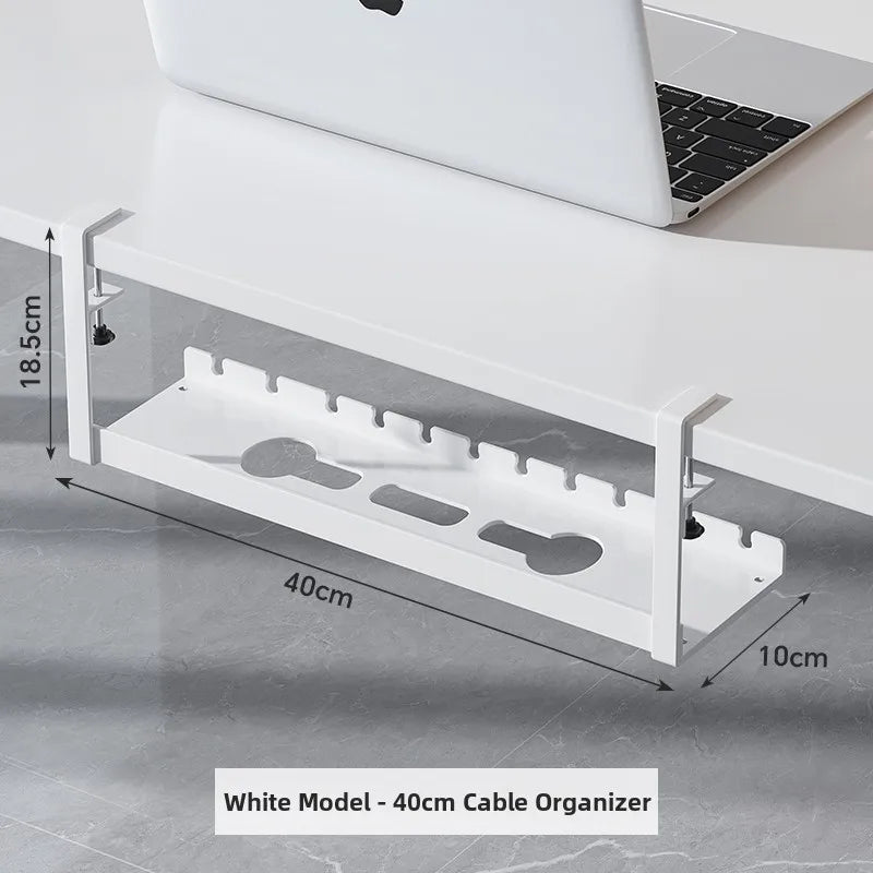 under Desk Cable Organizer Box Slot Office Desk Cable Management Holder No Drilling Required Cuter Cable Organizer Box