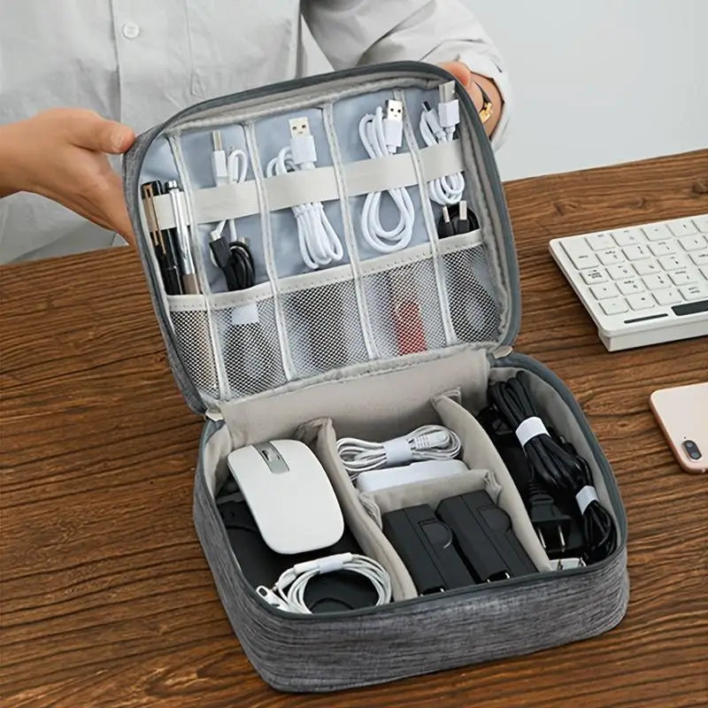 Cable Storage Bag Organizer Digital Electronic Organizer Portable USB Data Line Charger Plug Storage Bags Travel Cable Organizer