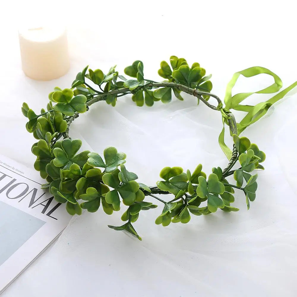 Gift Costume Cosplay Fairy Flower Leaf Headbands Photoshoot Simulated Elven Princess Tiara Black Flower Antler Crown Wedding