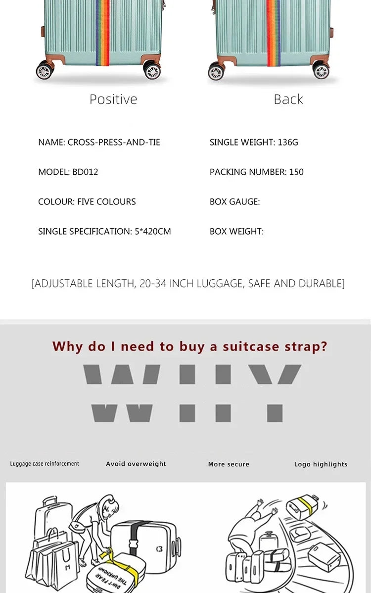 Luggage Straps š Portable Bungees, Easy Travel, Reusable and Practical. Invest in One Today!