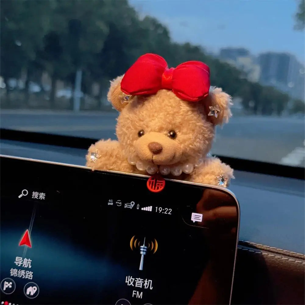 Car Internet Celebrity Accessorie Used For Car Gear Shift Decoration Cute Turn Signal Dolls Wiper Dolls Rearview Mirror Ornament