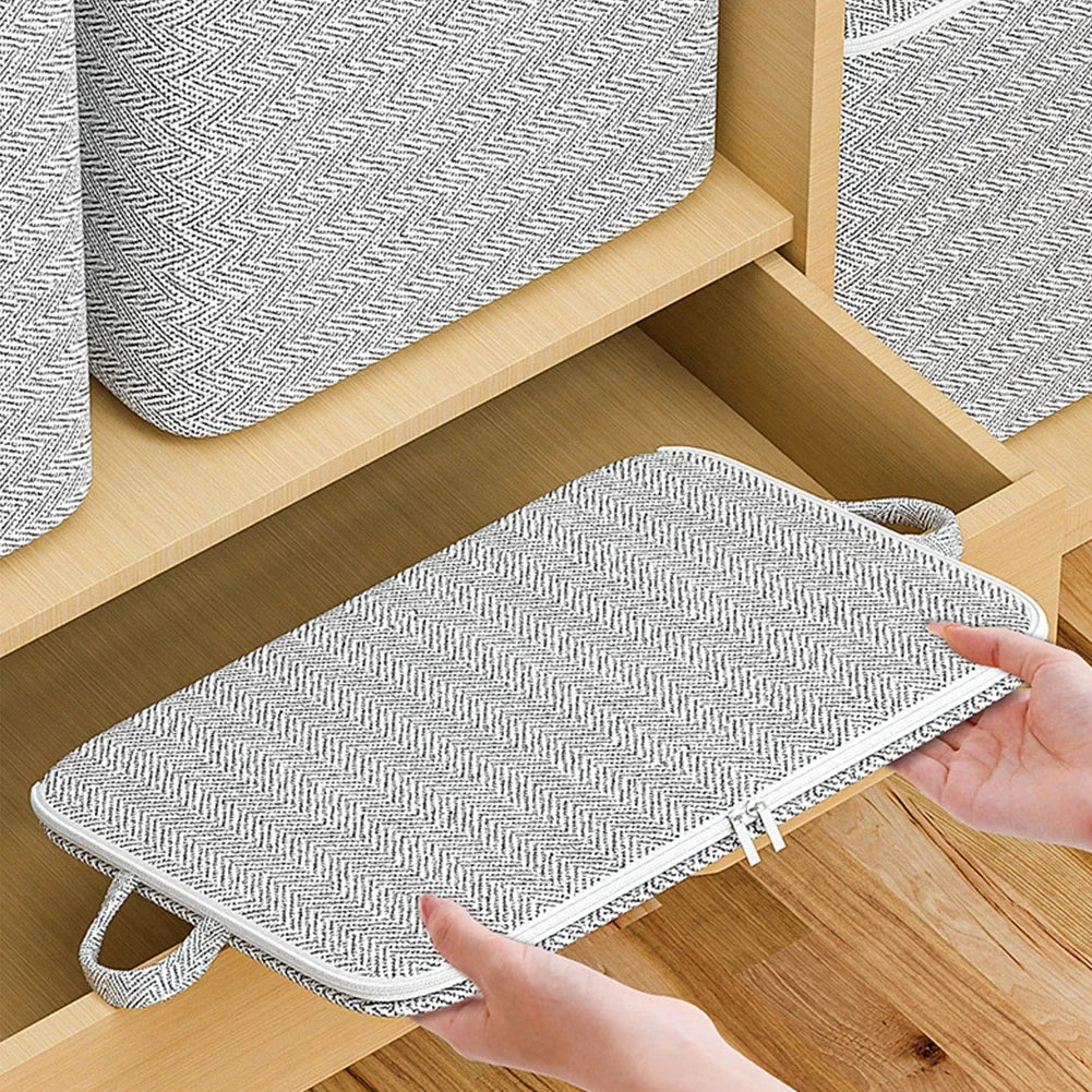 30/110/150/220L Storage Box Foldable Clothing Organizer Large Capacity Household Quilt Storage Bag Clothes Folding Closet
