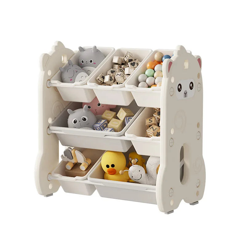 Children's toy storage large capacity classification multi-layer storage rack baby locker Shelf organizer Children's bookshelve