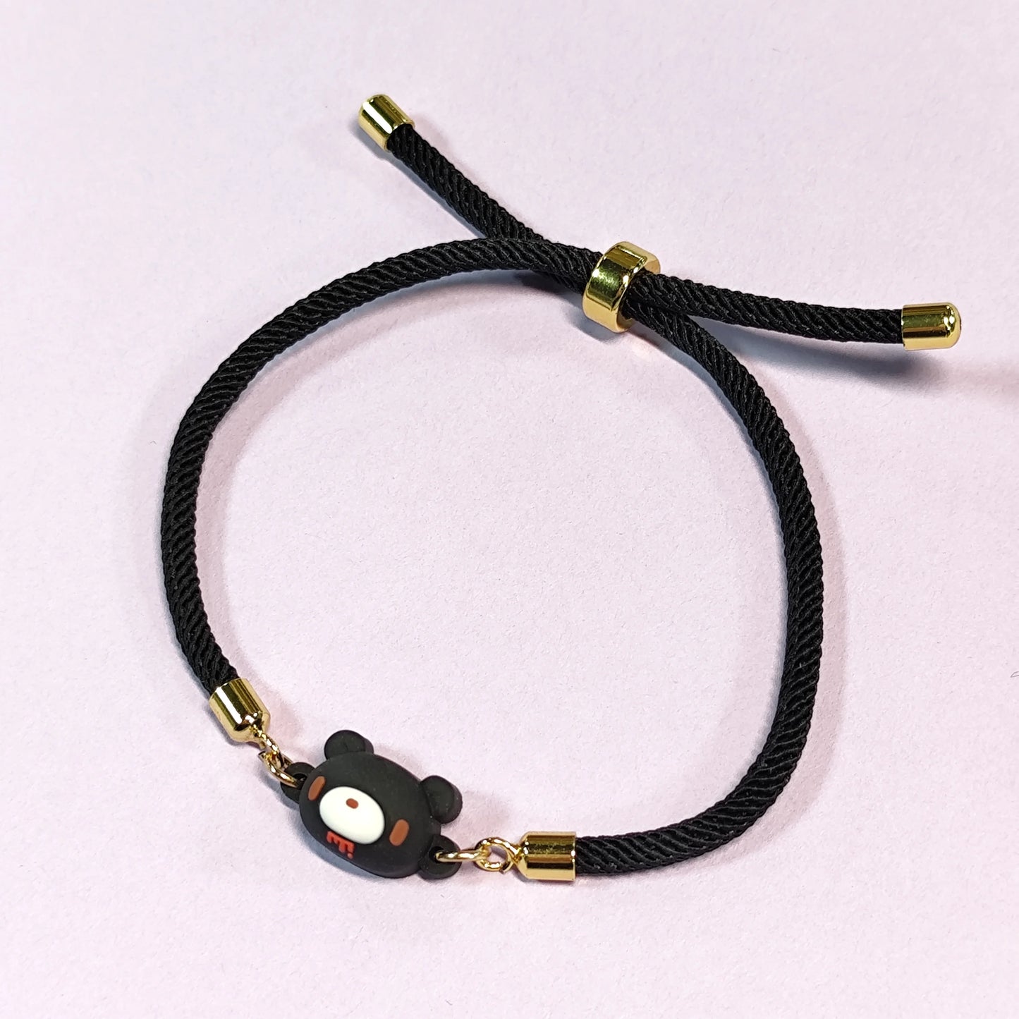 Three - piece bracelet set. Colorful beads, cute animal charms (bear, fox), playful designs. Ideal sweet accessories.