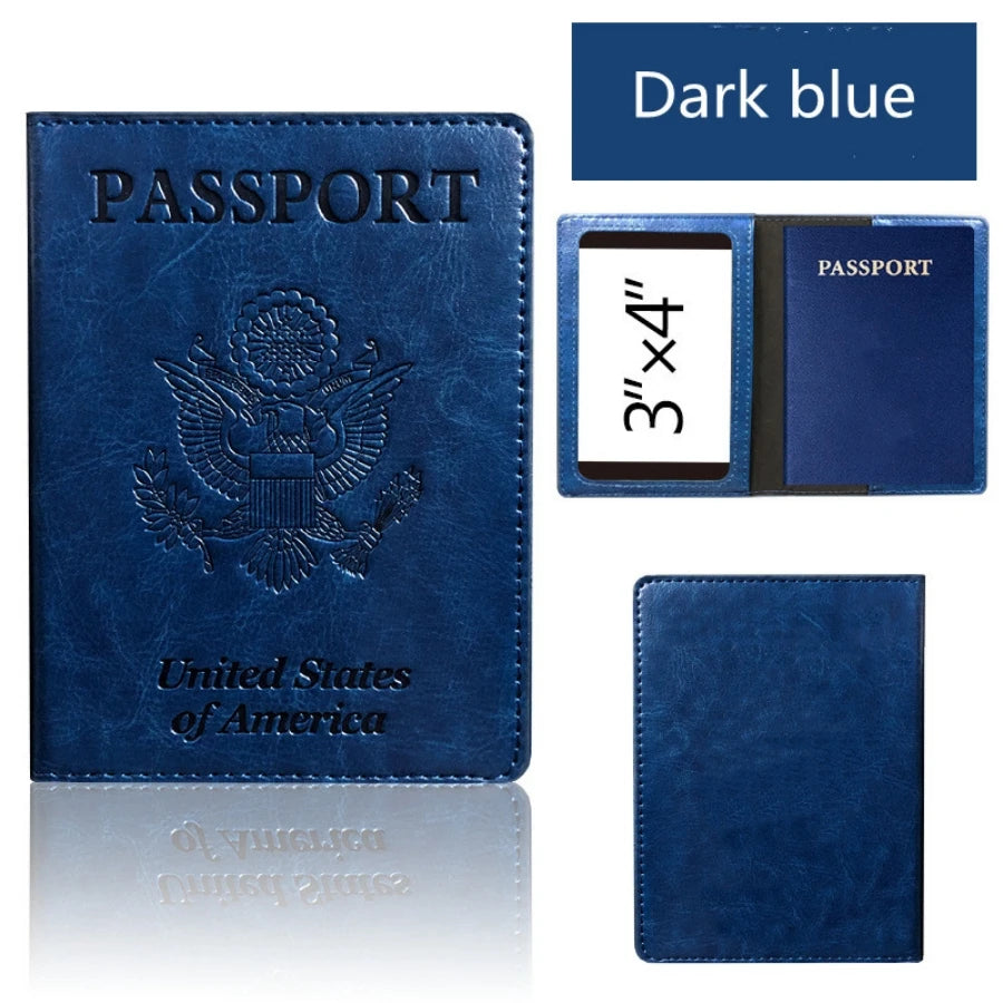 Passport Holder 👍 (Wallet Cover) 🎁 Travel Essentials 🚙 RFID Blocking💯 Leather Style!✅