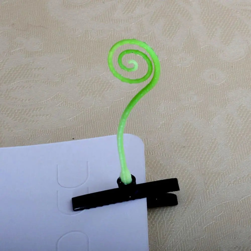 1Pair Simulation Bean Sprout Hair Clip Cherry Mushroom Flower Plant Hairpins Funny Butterfly Cartoon Duckbill Clips Female/Kids