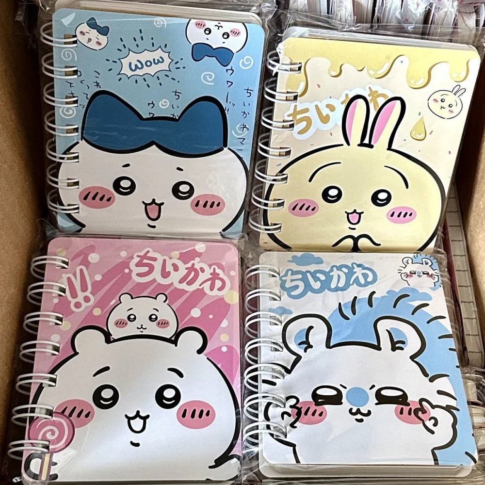 New Chiikawa Hachiware Mini Notebook A7 Paper for Students Stationery Cartoon Usagi Portable Coil Diary School Office Supplies