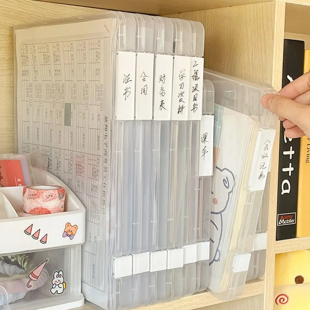 Organizer Certificates Contract Office Supplies File Organizer Box Slim Document Case Puzzle Storage box Desktop Storage Box