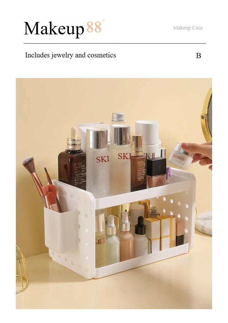 New Multi-functional 3-tier Desktop Organizer, Desktop Shelf, Hole Board, Pen Holder Office Desk Organizer, Desk Desk Organizer