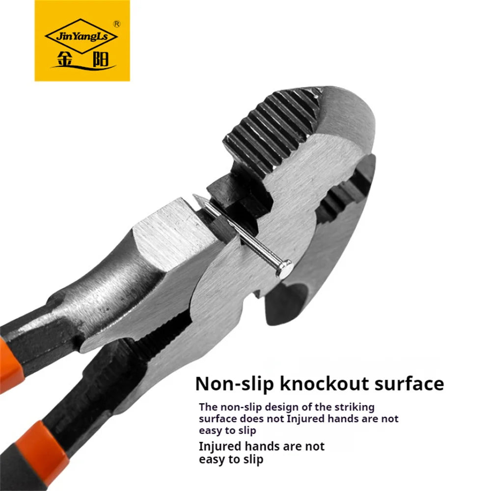 Fence Pliers 10.5 inch round head flat head multifunctional fence pliers garden fence carbon steel explosion-proof pliers