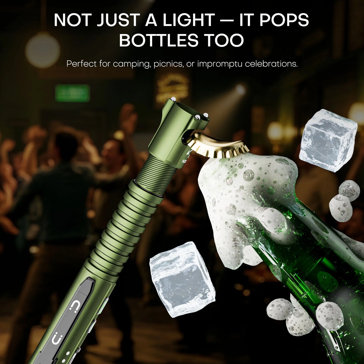 Magnetic LED Flashlight, 800 Lumen Rechargeable Flashlight, Laser Pointer, Hands-Free, USB Charging Cable, for Work and Outdoor