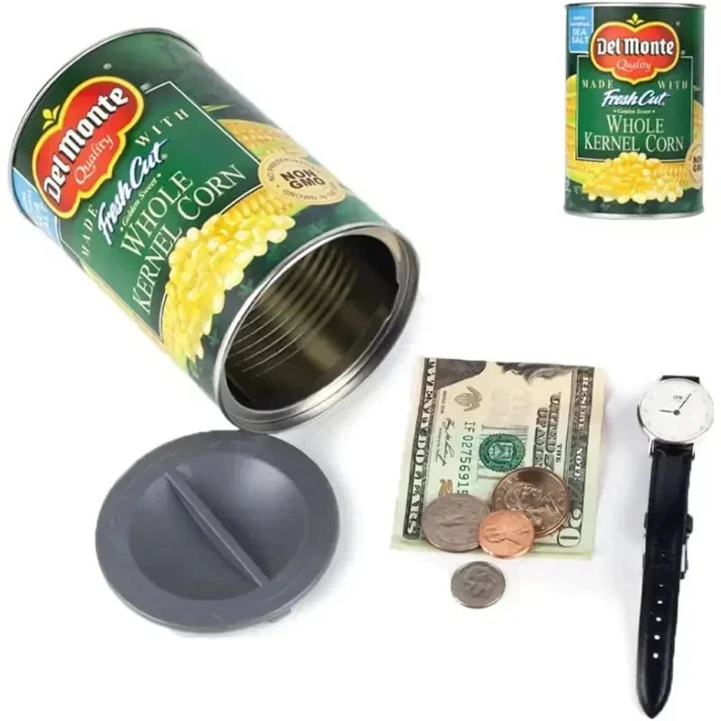Corn Can Fun Safe Hidden Safe Compartment Diversion Safe Food Cans Secret Stash Hiding Container Kitchen Hide Cash Hidden