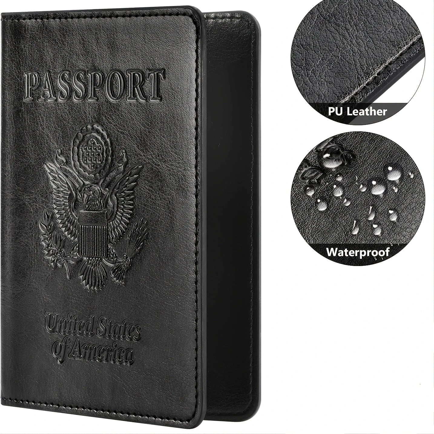 Passport Holder 👍 (Wallet Cover) 🎁 Travel Essentials 🚙 RFID Blocking💯 Leather Style!✅