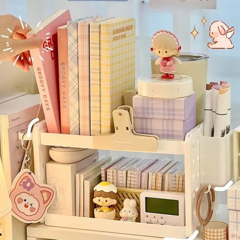 New Multi-functional 3-tier Desktop Organizer, Desktop Shelf, Hole Board, Pen Holder Office Desk Organizer, Desk Desk Organizer