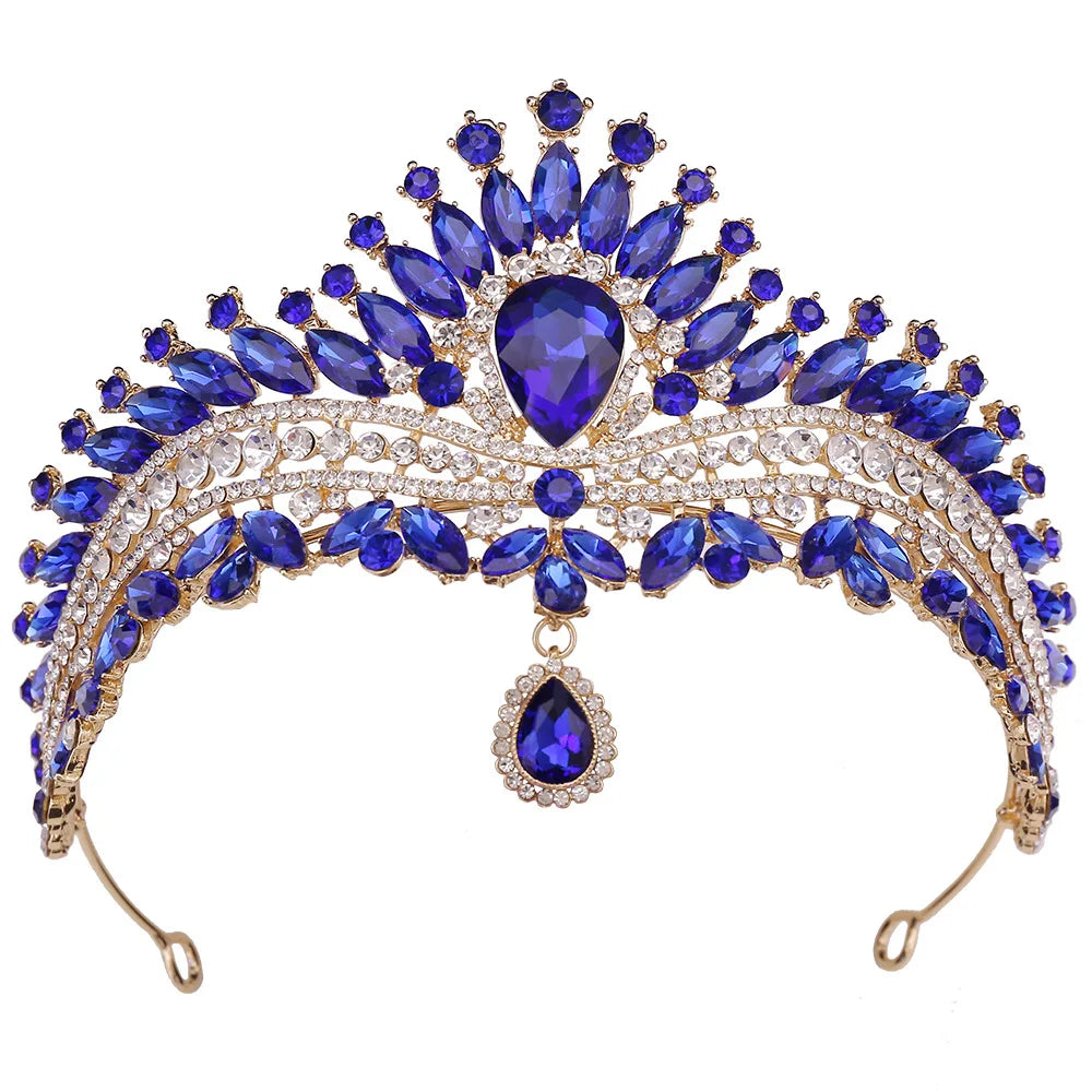 Luxury Wedding Crown for Bride Tiaras Rhinestone Hair Jewelry Gifts Crystal Hair Accessories Women Headband Bridal Headwear (Free Shipping) 💝🌹💖