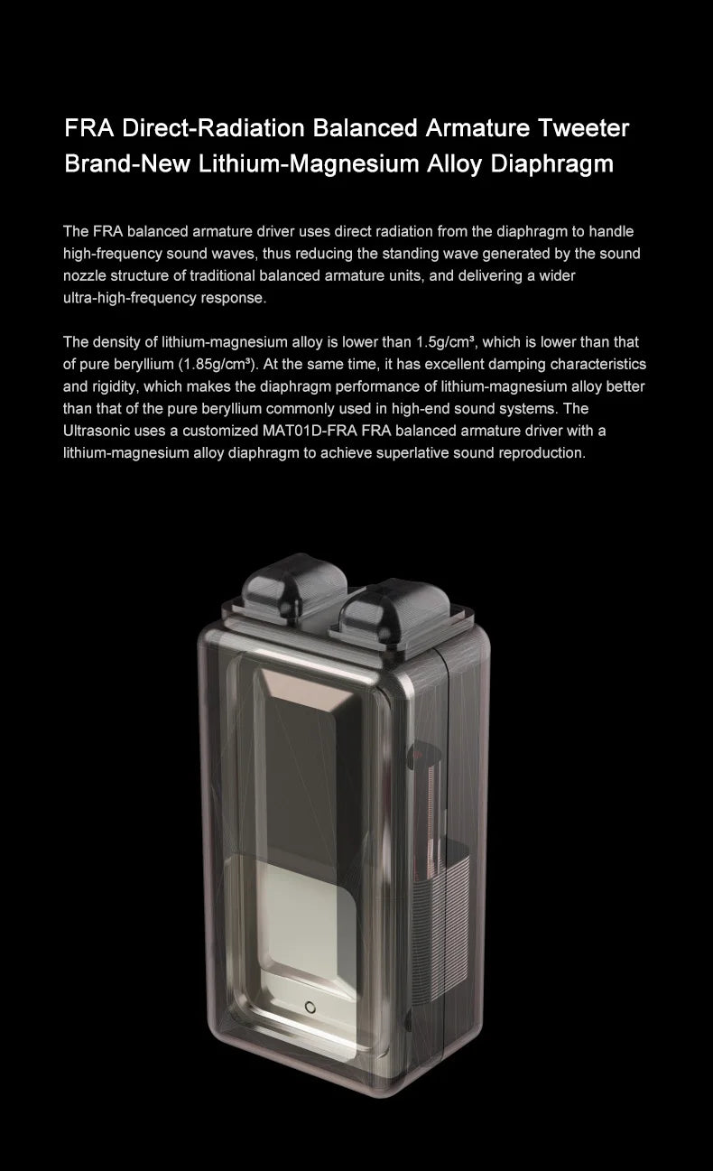 Moondrop UltraSonic Earbuds 1DD 1BA Hybrid Hi-Fi ANC True Wireless LDAC IEMs Earphone 5.3 Bluetooth In-Ear TWS Sports Headset