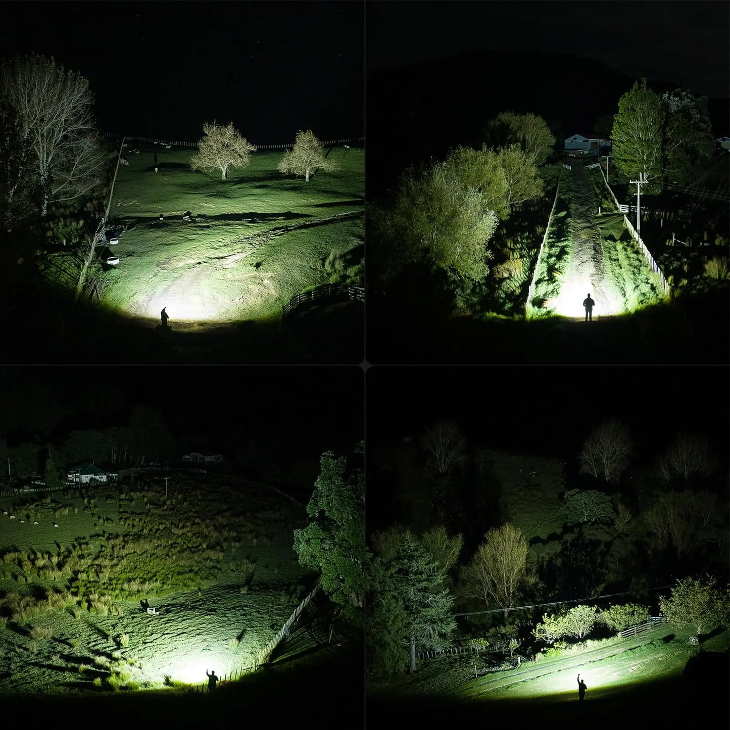 Super Bright Three P50LED flashlight four light sources Work Lamp with Magnet SOS Power Bank Waterproof Emergency Flashlight