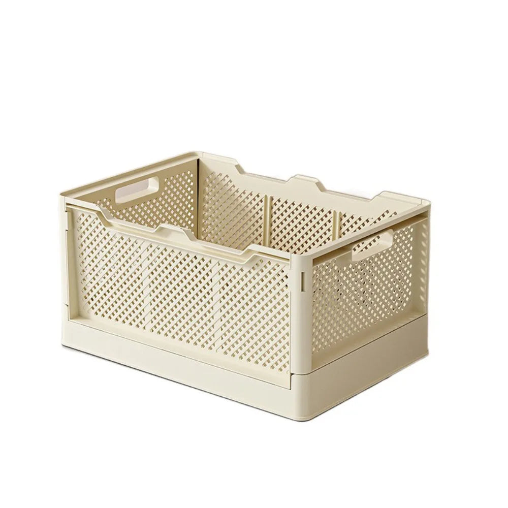 Storage Container Large Capacity Foldable Storage Basket Portable with Dividers Toys Storage Bin Multi-purpose Book Frame Snacks