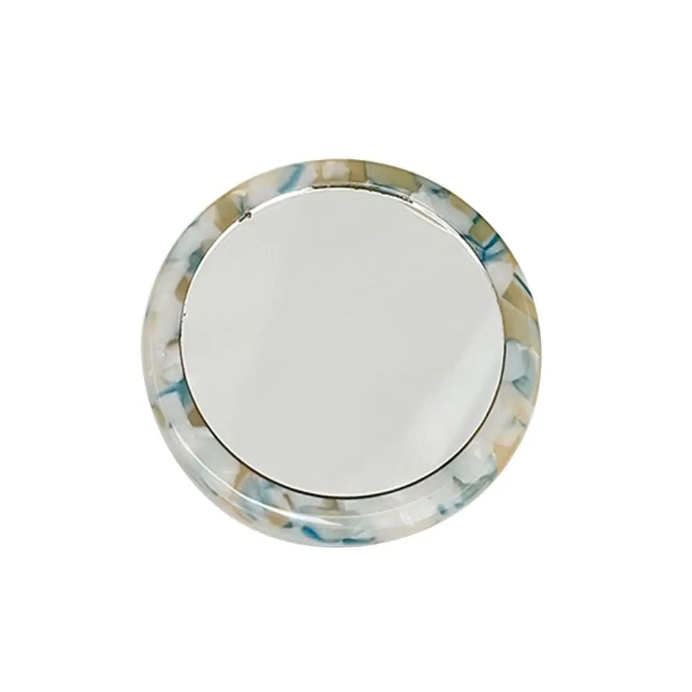 Travel Accessories Simple Acetate Makeup Mirror Portable Round SPA Salon Compact Mirrors Mini Cute Cosmetic Vanity Mirror