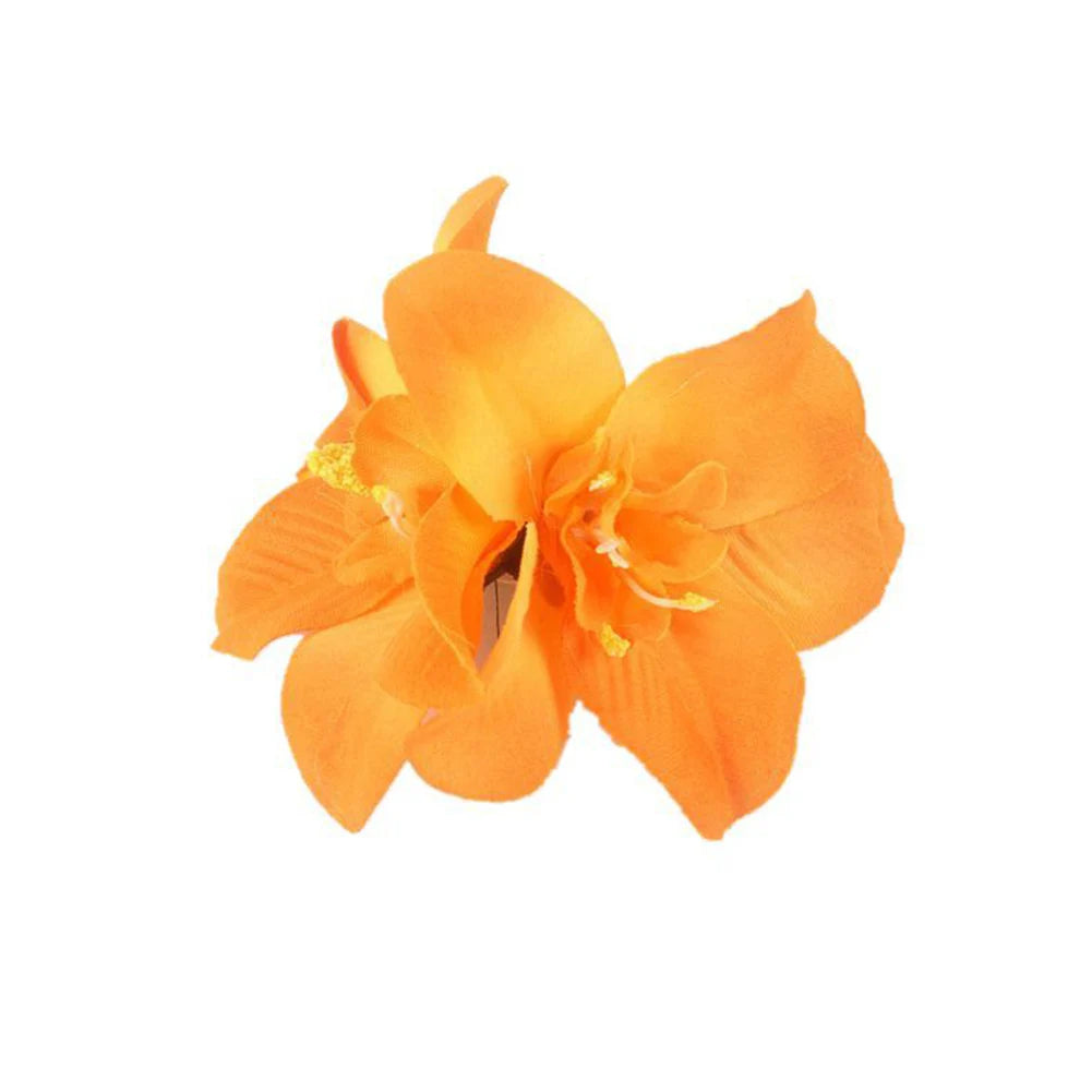 1PC Fashion Flowers Hair Clips Women Bohemia Bridal Orchid Hairpins Wedding Accessories Girls Barrette Beach Hair Accessories