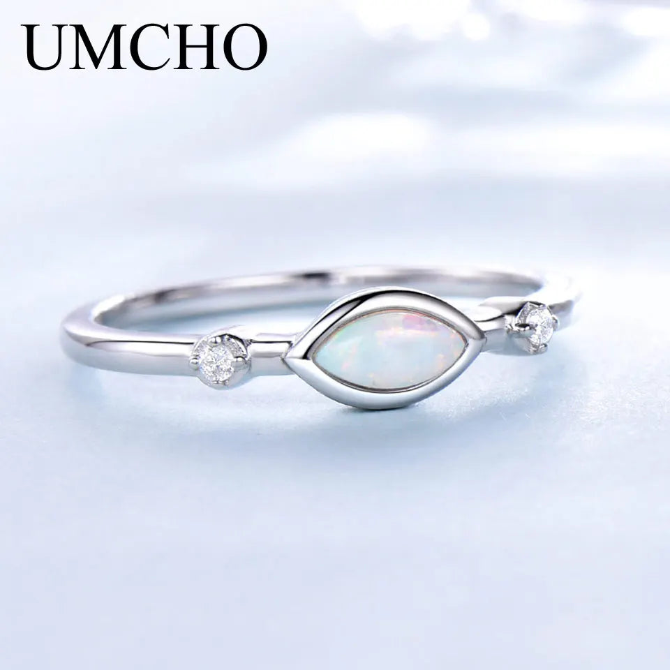 3*6mm Ring Opal Rings Silver 925 Ring for Women Fashion Jewelry