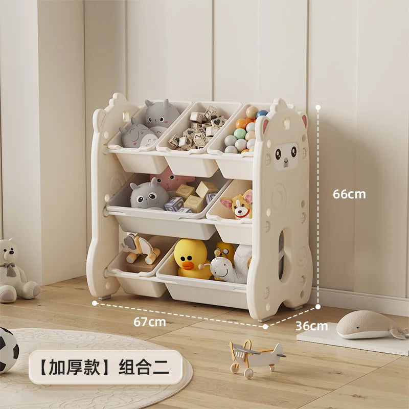 Children's toy storage large capacity classification multi-layer storage rack baby locker Shelf organizer Children's bookshelve